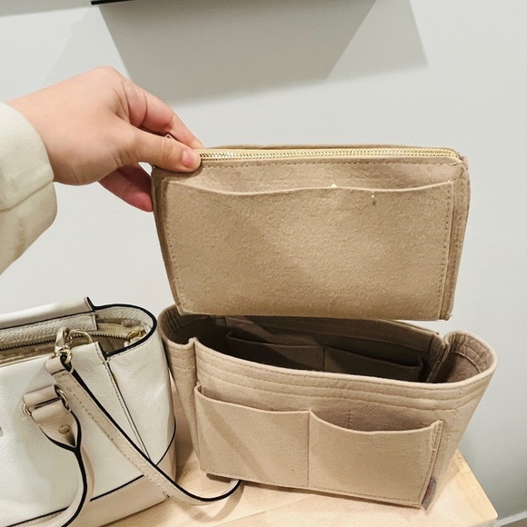 Kate spade white and cream satchel cross body purse - Picture 8 of 11